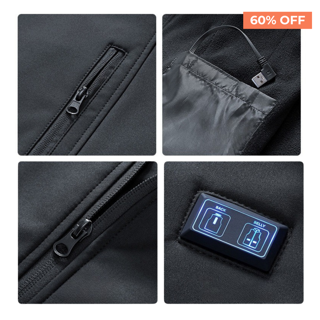 Manteau d’hiver chauffant