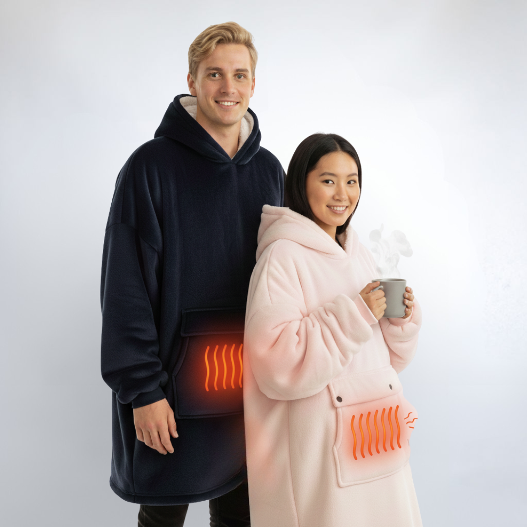 Sweat à capuche chauffant oversize