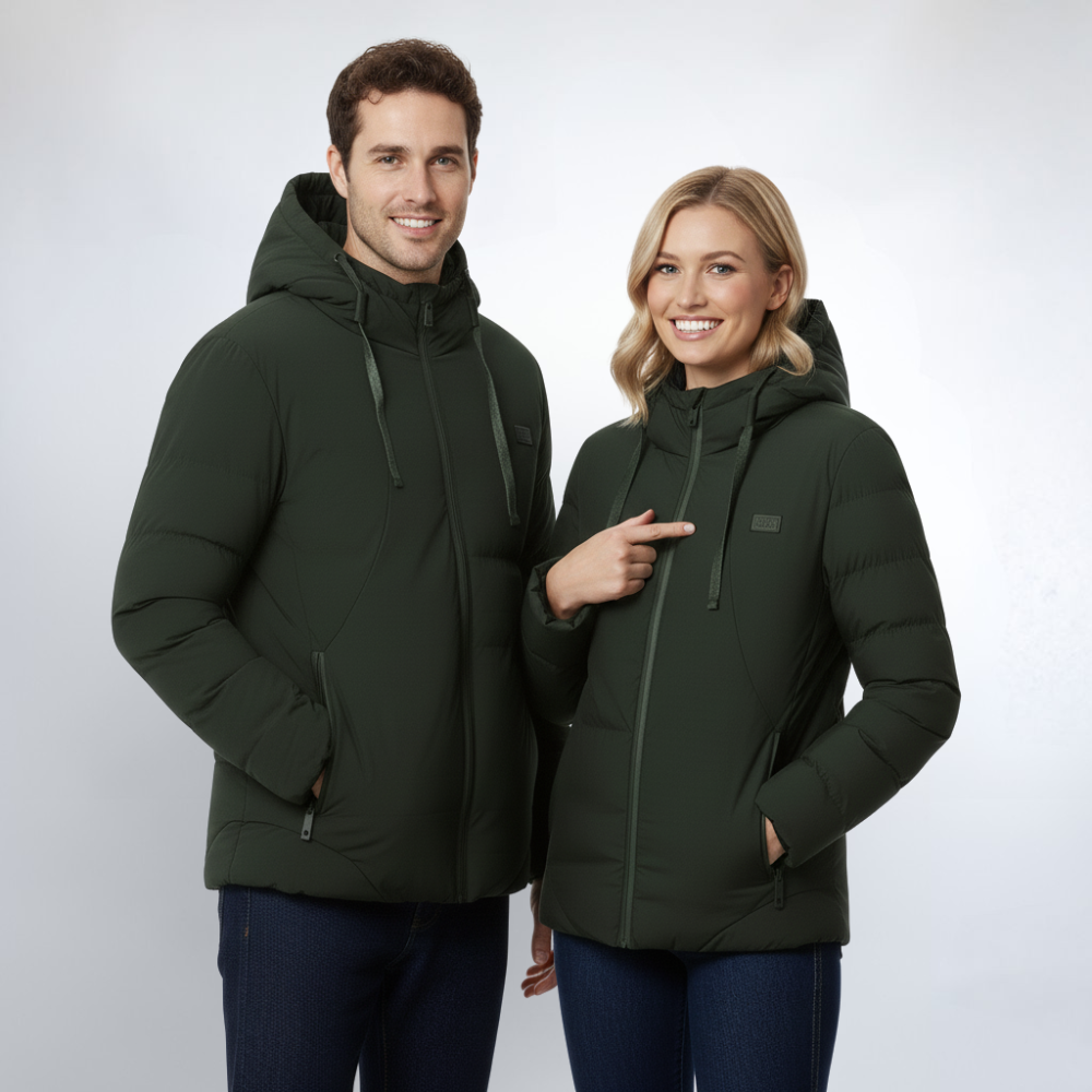 Manteau d’hiver chauffant