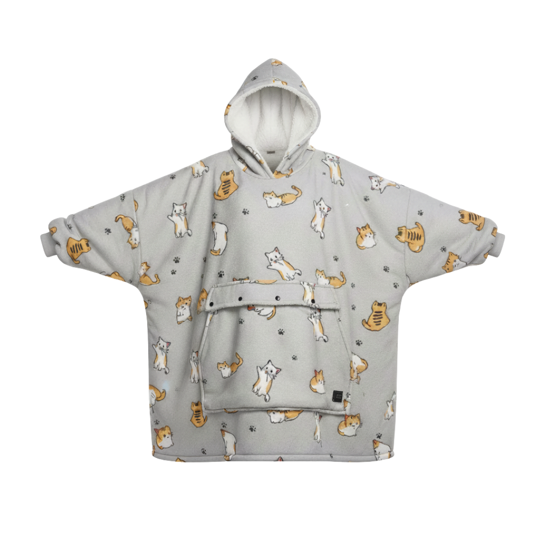 Sweat à capuche chauffant oversize