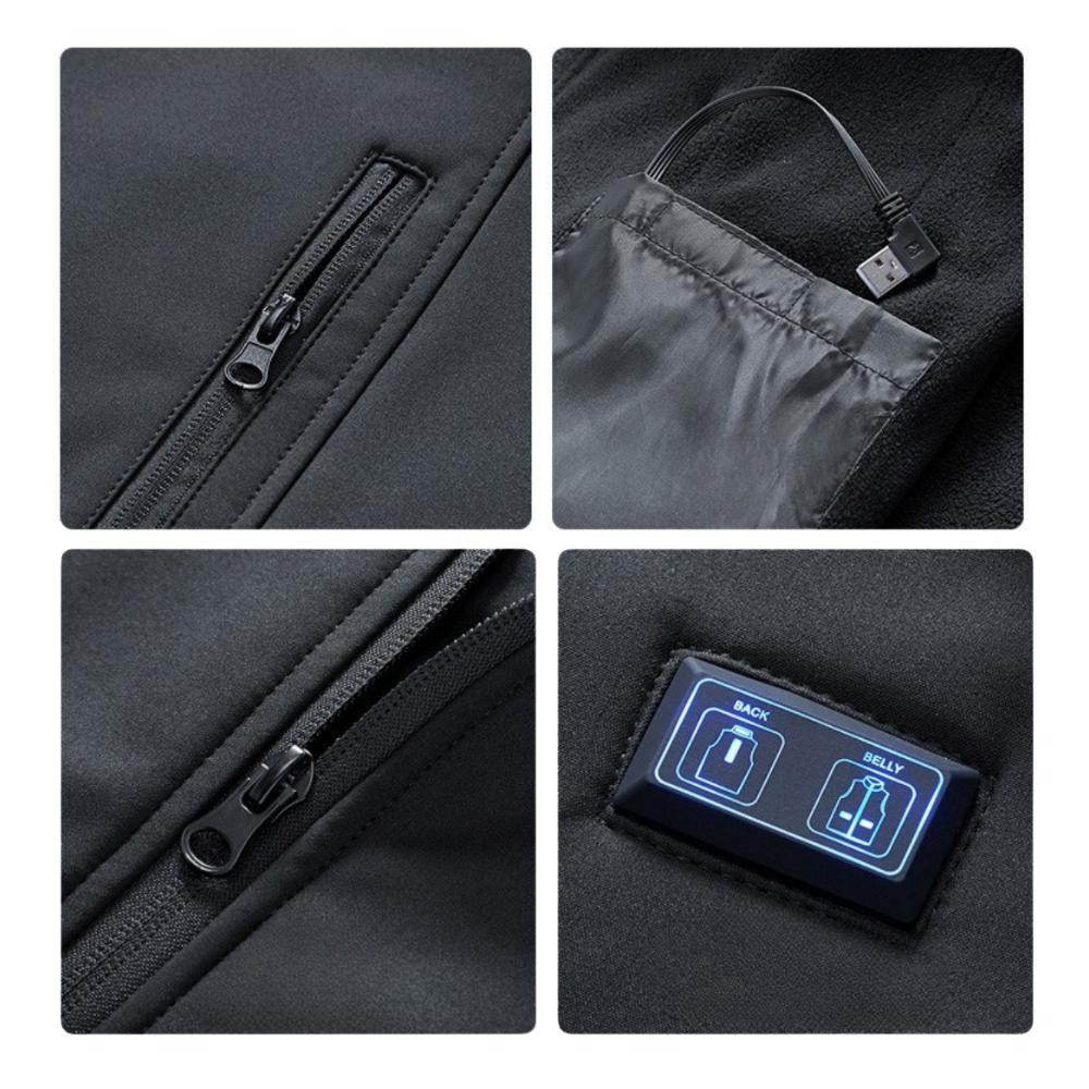 Manteau d’hiver chauffant