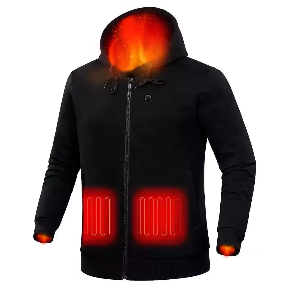 HeatZip-Hoody™ - Unisex lämmitetty neuletakki
