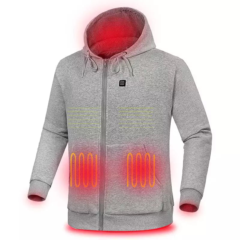 HeatZip-Hoody™ - Unisex lämmitetty neuletakki